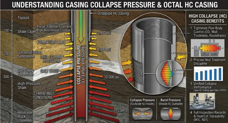 casing collapse pressure and high collapse casing diagram-octal steel casing collapse pressure and high collapse casing diagram-octal steel